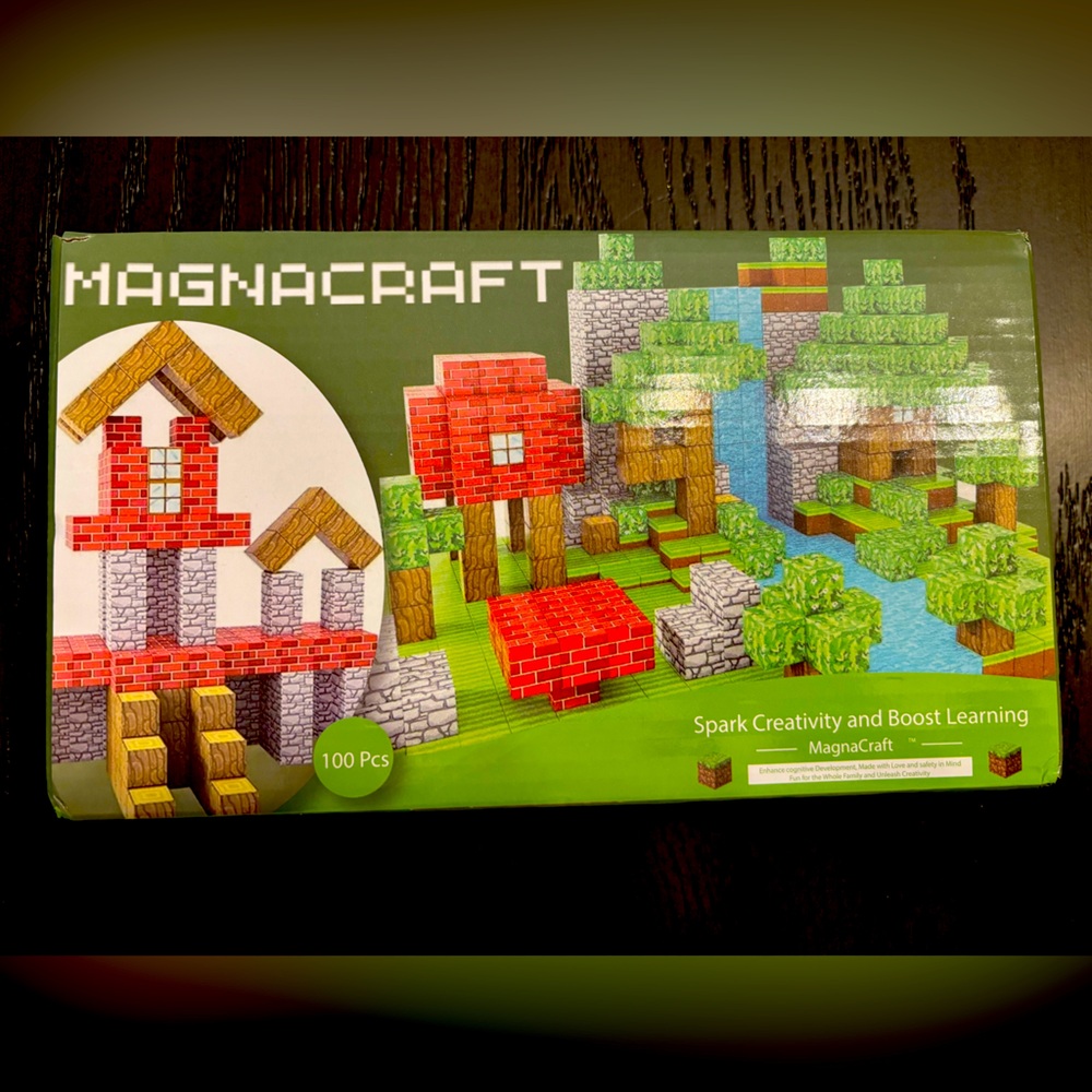 New in Box 100 piece Magnacraft magnetic blocks